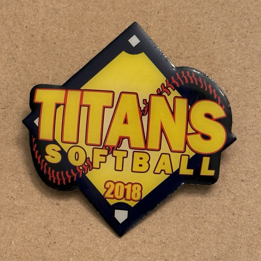 Titans 2018 Softball Memorabilia Girl Women Lapel Trading Pin